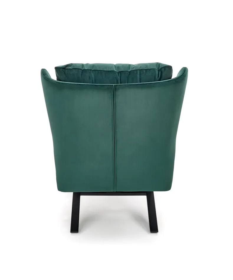 Кресло мягкое HALMAR Victus темно-зеленый/черный фото №4