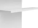 BRW настінна полиця панель Assen 130 см глянцева біла, білий/глянцево-білий PAN/12/13-BI/BIP фото thumb №3