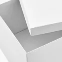 IKEA TJENA ТЙЕНА, коробка для зберігання з кришкою, білий, 18x25x15 см 103.954.21 фото thumb №7