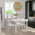 IKEA VANGSTA ВАНГСТА / ADDE АДДЕ, стіл+4 стільці, білий / білий, 120 / 180 см 594.830.44 фото thumb №2