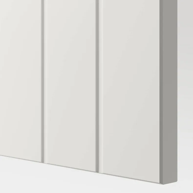 IKEA BESTÅ БЕСТО, комбинация для хранения с дверцами, белый / Суттервикен / Каббарп белое прозрачное стекло, 180x42x112 см 993.843.39 фото №5