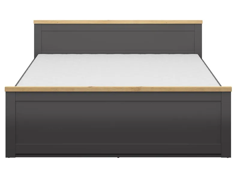 BRW Locarno, ліжко 180, графітовий/дубовий ремісник LOZ/180-GF/DASN фото №5