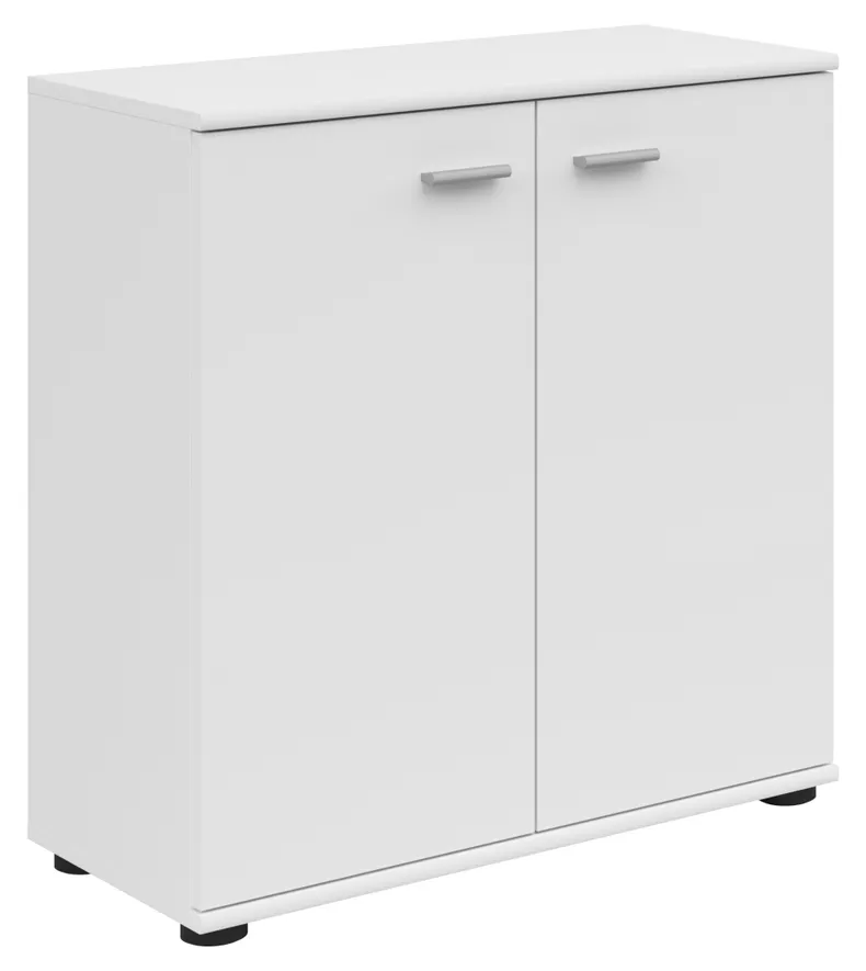 BRW Двухдверный шкаф Ноэда 71 см белый, белый SFK2D-BI фото №1