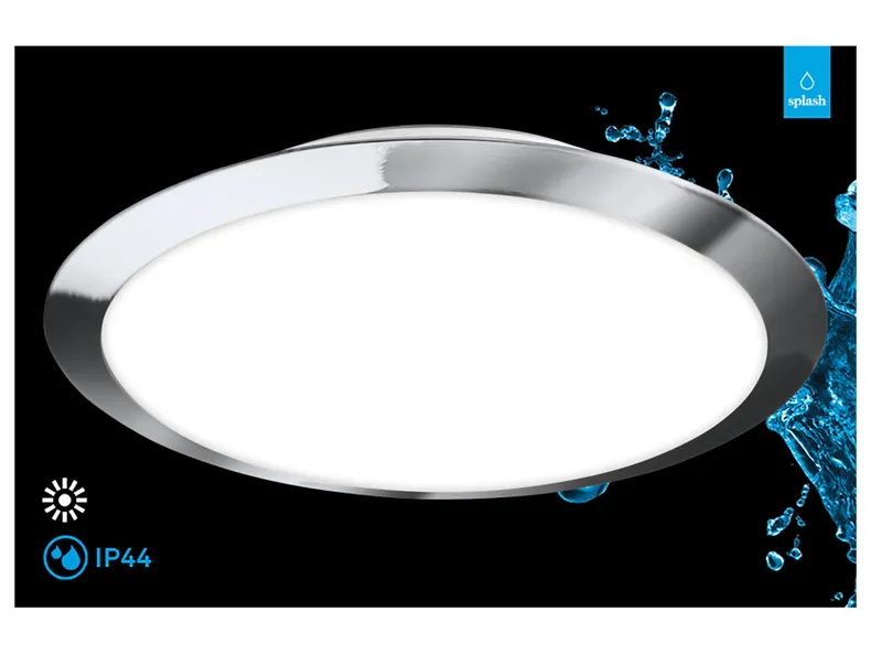 BRW Плафон для ванной комнаты LED/12W/1250LM/4000K серебро Rodut 091015 фото №2