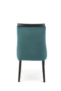 Кухонний стілець HALMAR ROYAL чорний/темно-зелений фото thumb №6