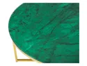 Стіл круглий BRW Xana, 80х80 см, зелений/золотий GREEN фото thumb №3
