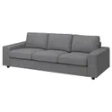 IKEA VIMLE ВІМЛЕ, 3-місний диван, з широкими підлокітниками/Lejde сіро-чорний 394.328.09 фото thumb №1