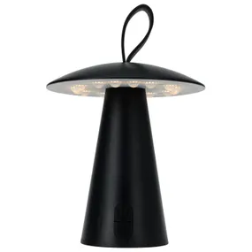 BRW Настільна світлодіодна лампа Mushroom з диммером чорна 093025 фото