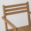 IKEA ASKHOLMEN АСКХОЛЬМЕН, крісло з підлокітниками, вуличне, темно-коричневий 505.356.84 фото thumb №2