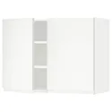 IKEA METOD МЕТОД, навесной шкаф с полками / 2дверцы, белый / Воксторп матовый белый, 80x60 см 194.596.30 фото thumb №1