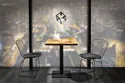 Кухонний стіл SIGNAL PURO II, ламінований дуб / чорний, 80x80 фото thumb №14