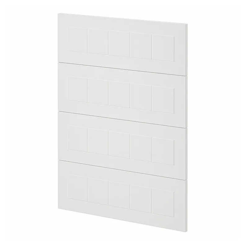 IKEA METOD МЕТОД, 4 фасада для посудомоечной машины, Стенсунд белый, 60 см 494.499.46 фото №1