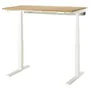 IKEA MITTZON МІТТЗОН, стіл регульований, електричний okl дуб / білий, 120x80 см 695.277.97 фото
