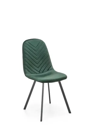 Кухонний стілець оксамитовий HALMAR K462 Velvet, BLUVEL 78 - темно-зелений фото