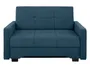 BRW Двомісний розкладний диван Bado з ящиком для зберігання темно-синій велюр, Cruse 528 Blue SO-BADO-2FBK-G2_BBA407 фото