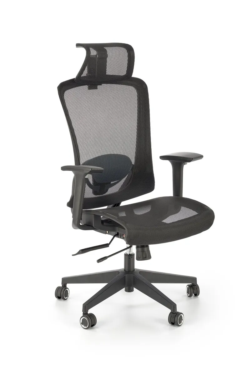 Кресло компьютерное офисное вращающееся HALMAR GOLIAT, черный фото №3