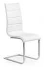 Кухонный стул HALMAR K104 белый/хром/белая экокожа фото