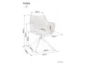 Кухонний стілець оксамитовий SIGNAL AZALIA Velvet, Bluvel 78 - зелений фото thumb №2
