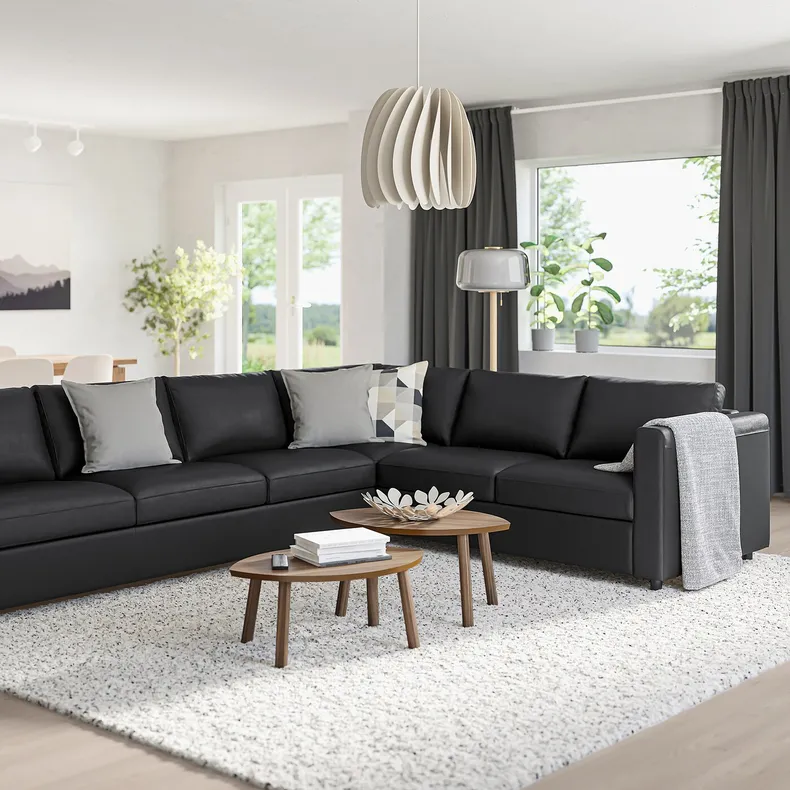 IKEA VIMLE ВІМЛЕ, кутовий диван, 5-місний, Гранн/Бомстад чорний 693.067.48 фото №2