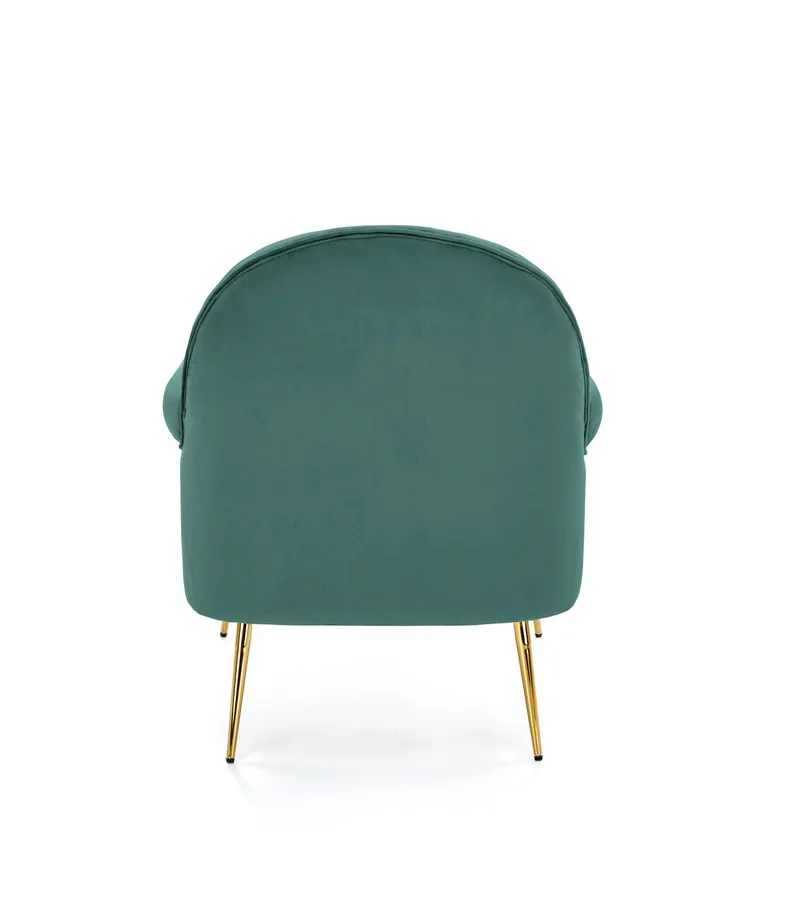 Кухонний стілець HALMAR SANTI темно-зелений/золотий фото №3
