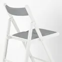 IKEA FRÖSVI ФРЕСВІ, стілець складаний, білий/КНІСА світло-сірий 205.343.32 фото thumb №5