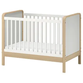 IKEA ÄLSKVÄRD ЭЛЬСКВЭРД, кроватка детская, берёза/белый, 60x120 см 503.148.09 фото