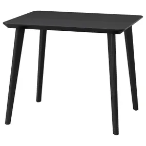 IKEA LISABO ЛІСАБО, стіл, чорний, 88x78 см 605.637.80 фото