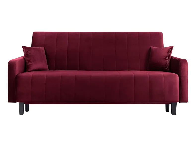 BRW Трехместный диван Marcia раскладной диван с контейнером велюр красный, Веллуто 32 WE-MARCIA-3K-G2_BA42D3 фото №1