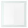 IKEA GLASSVIK ГЛАССВІК, скляні дверцята, білий / світло-зелений прозоре скло, 60x64 см 405.409.02 фото