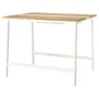 IKEA MITTZON МІТТЗОН, стіл для конференцій, дуб okl/білий, 140x108x105 см 695.334.68 фото