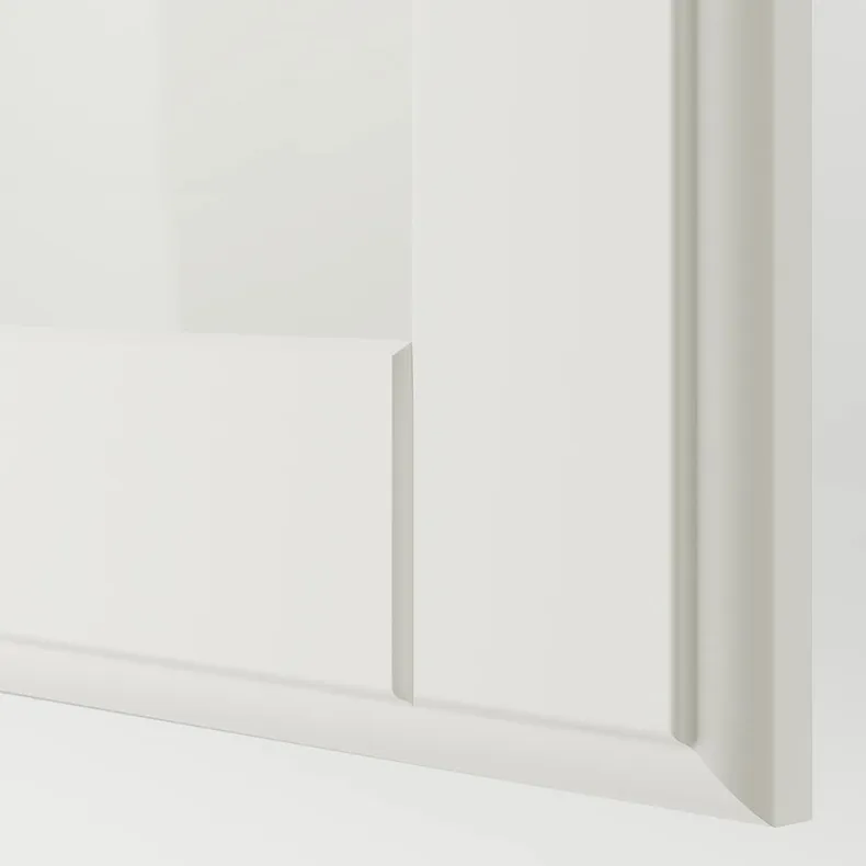 IKEA TYSSEDAL ТИССЕДАЛЬ, дверь, белый / стекло, 50x195 см 203.291.95 фото №3