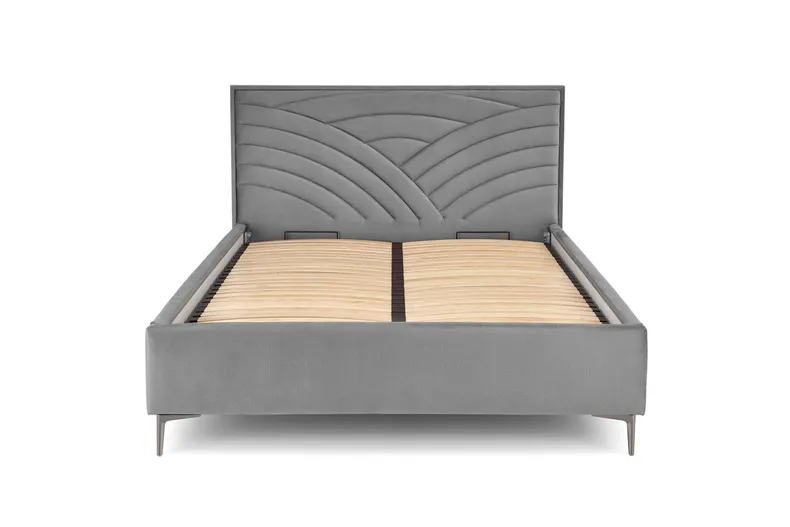 Узголів'я ліжка HALMAR MODULO W3 160 см сірого кольору. Моноліт 85 фото №3