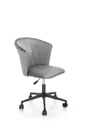 Крісло офісне обертове HALMAR PASCO, сірий оксамит фото thumb №1