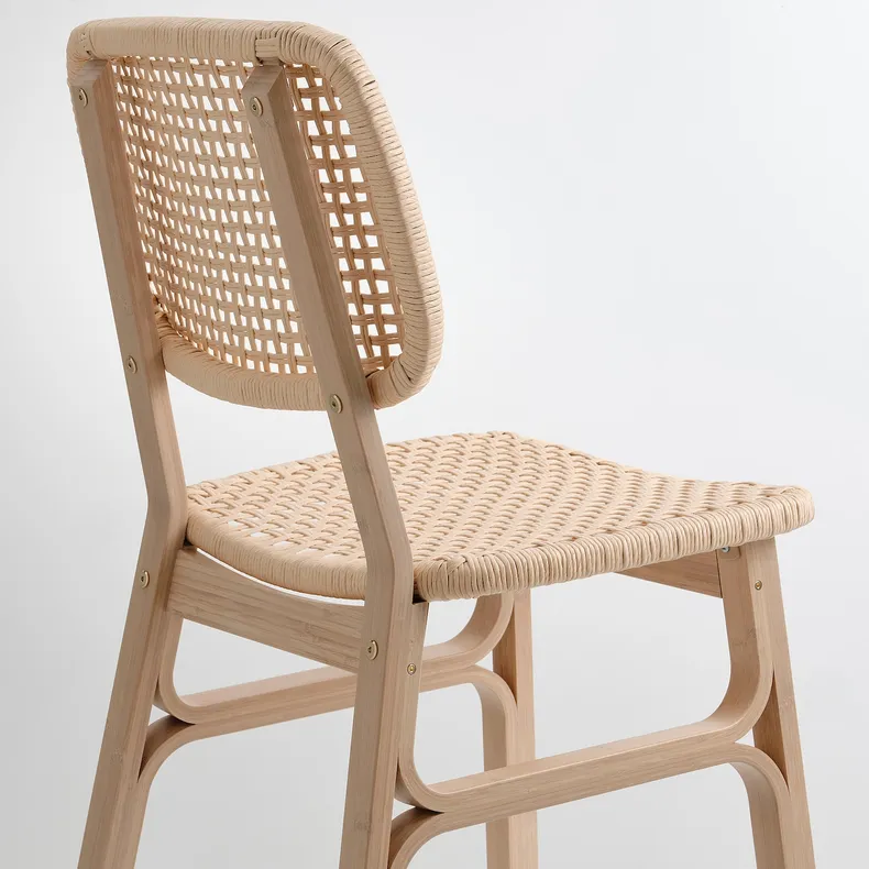 IKEA VOXLÖV ВОКСЛЕВ, стілець, світлий бамбук 504.502.36 фото №8