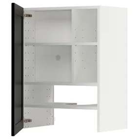 IKEA METOD МЕТОД, навесной шкаф д / вытяжки / полка / дверь, белый / Лерхиттан с черными пятнами, 60x80 см 495.044.62 фото