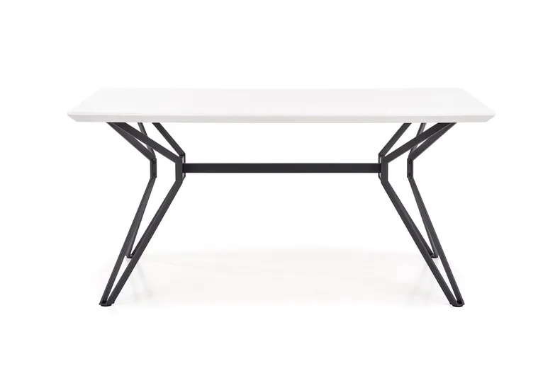 Кухонний стіл HALMAR PASCAL 160x90 см білий, чорний фото №2