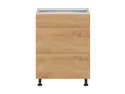 BRW Кухонный цокольный шкаф Sole 60 см с выдвижными ящиками дуб арлингтон, альпийский белый/арлингтонский дуб FH_D3S_60/82_2SMB/SMB-BAL/DAANO фото thumb №1