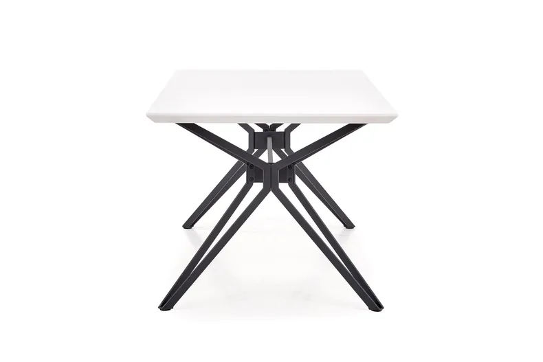 Кухонний стіл HALMAR PASCAL 160x90 см білий, чорний фото №6