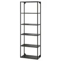 IKEA ENHET ЕНХЕТ, високий каркасас+поличка, антрацит, 60x30x180 см 704.489.64 фото thumb №1