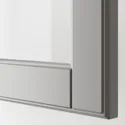 IKEA BODBYN БУДБИН, стеклянная дверь, серый, 30x100 см 104.850.30 фото thumb №3