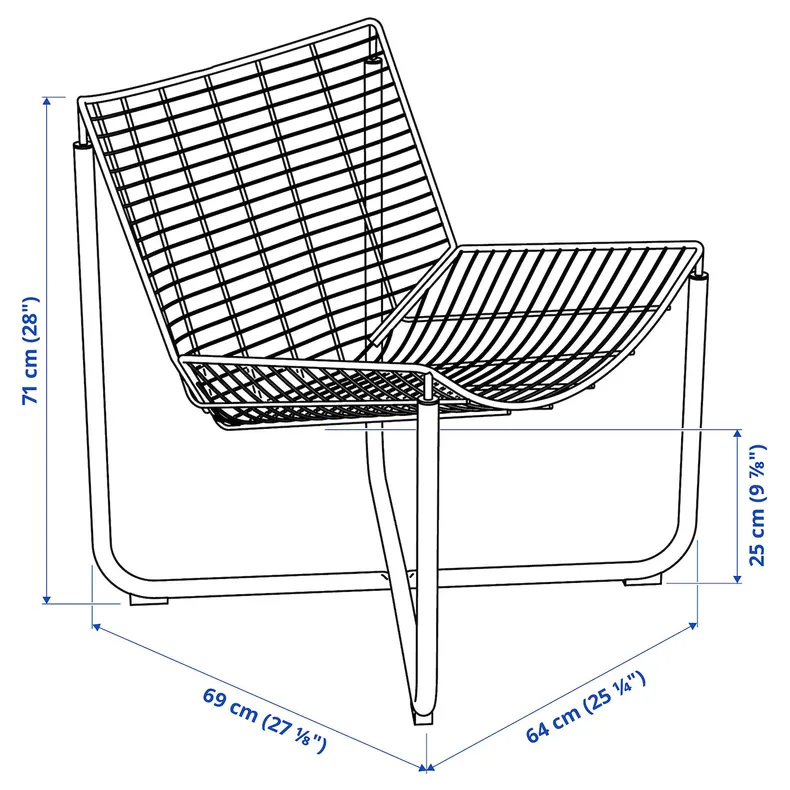 IKEA SKÅLBODA СКОЛЬБОДА, крісло, білий 205.820.35 фото №6