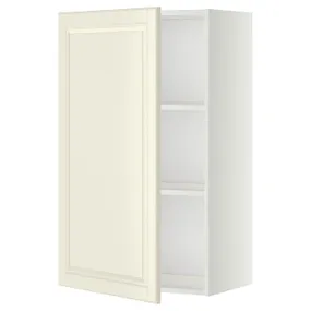 IKEA METOD МЕТОД, шафа навісна із полицями, білий / БУДБІН кремово-білий, 60x100 см 594.668.98 фото