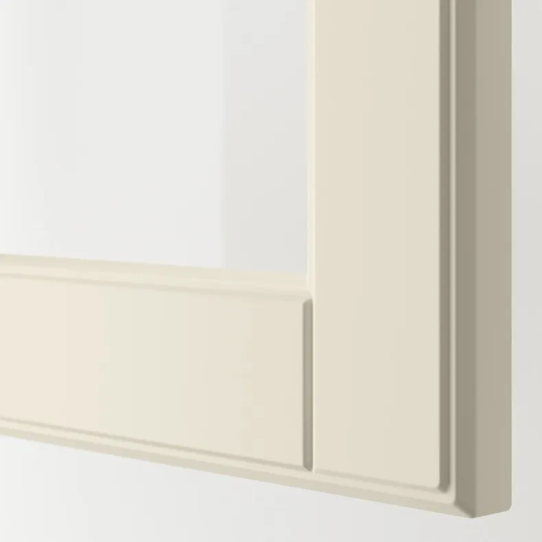 IKEA METOD МЕТОД / MAXIMERA МАКСИМЕРА, навесной шкаф / 2 стекл двери / 2 ящика, белый / бодбинские сливки, 60x100 см 993.949.94 фото №2