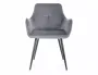 Кухонный стул SIGNAL Grape Velvet, Bluvel 14 - серый фото