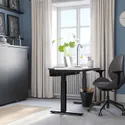 IKEA MITTZON МИТТЗОН, стол / трансф, электрический белый / черный, 120x60 см 095.261.16 фото thumb №6