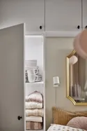 IKEA SVANSELE СВАНСЕЛЕ, дзеркало, золотистий колір, 53x63 см 104.712.74 фото thumb №4