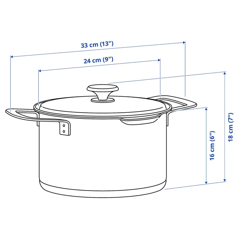 IKEA HEMKOMST ХЕМКОМСТ, кастрюля с крышкой, нержавеющая сталь / стекло, 5 l 805.131.43 фото №11