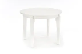 Обеденный стол раскладной HALMAR SORBUS 100-200x100 см, белый фото