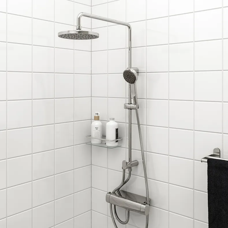 IKEA BROGRUND БРОГРУНД, лейка / ручной душ с дивертором, хром 903.425.46 фото №2