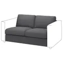 IKEA VIMLE ВИМЛЕ, 2-местная секция, Халларп серый 293.924.32 фото thumb №1